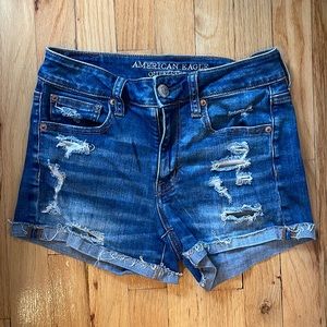 American eagle denim jean shorts